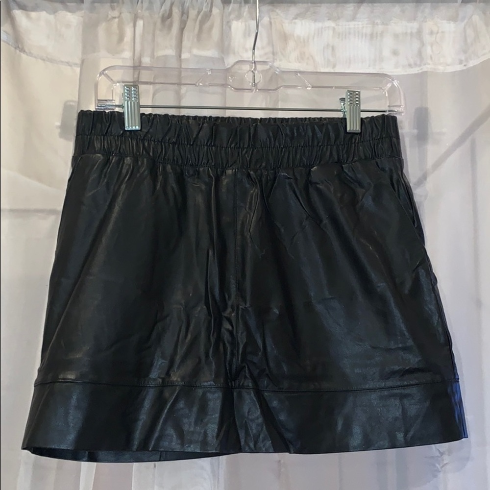 Faux Leather Skirt